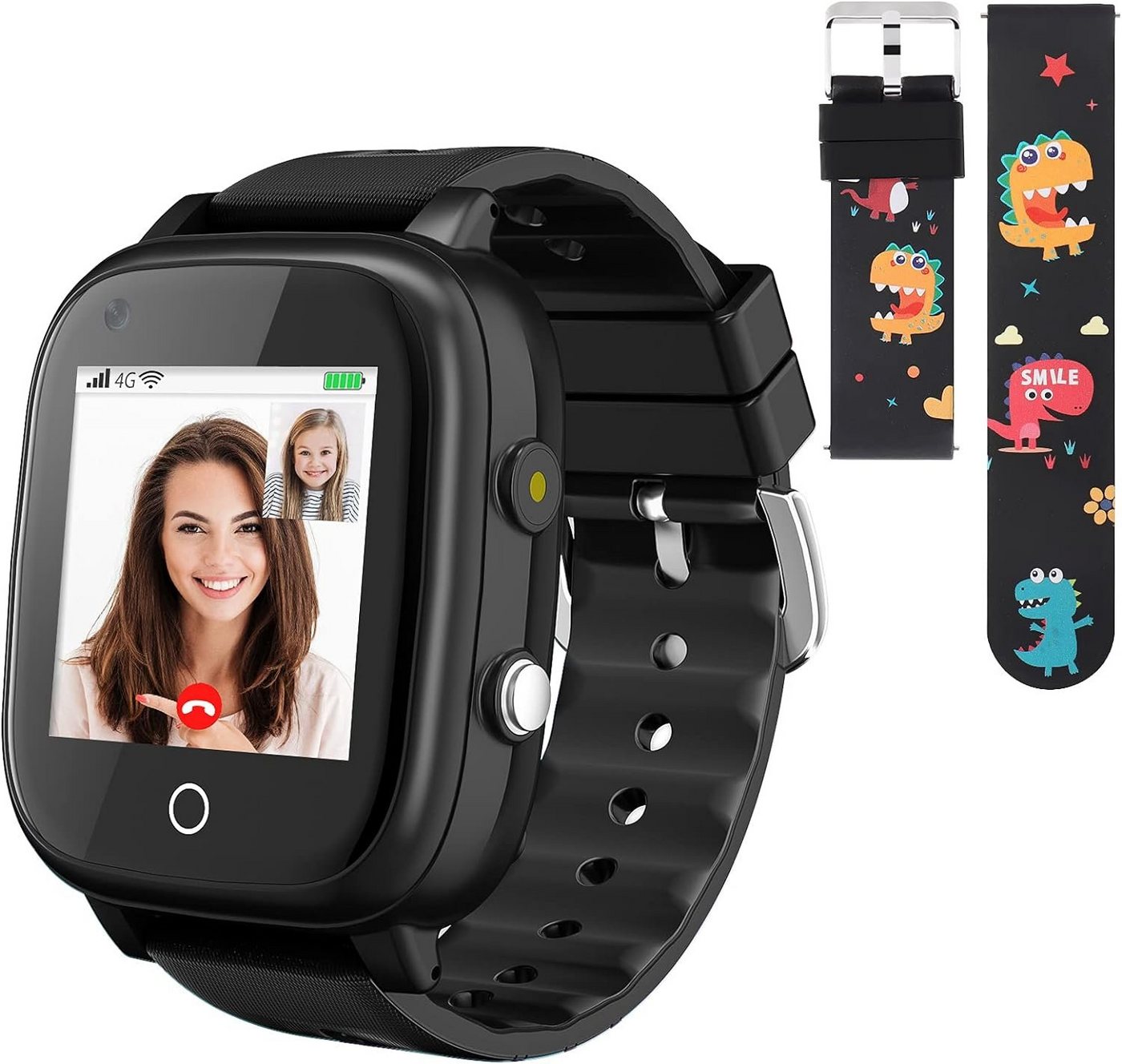 OKYUK IP68 wasserdicht mit GPS, und Smartphone-Tracker Kinder's Smartwatch (2,36 Zoll), Mit herausragenden Funktionen, bestem Design & eleganter Optik von OKYUK