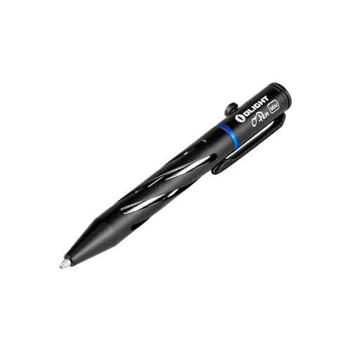 OLIGHT OPEN Mini Kugelschreiber Schwarze Tinte, Perfekt für das Büro, das Home Office oder die Schule (Schwarz) von OLIGHT