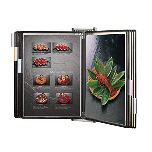 OLSDXAWQ, Wandmontierter Katalog-Präsentationsständer, Wandreferenzsystem mit 10 Präsentationsfächern, 20 Blatt Kapazität, Deluxe-Katalog-Präsentationsständer, for Restaurantmenüs OLSDXAWQ, Wandmontierter Katalog-Präsentationsständer, Wandreferenzsystem mit 10 Präsentationsfächern, 20 Blatt Kapazität, Deluxe-Katalog-Präsentationsständer, for Restaurantmenüs von OLSDXAWQ