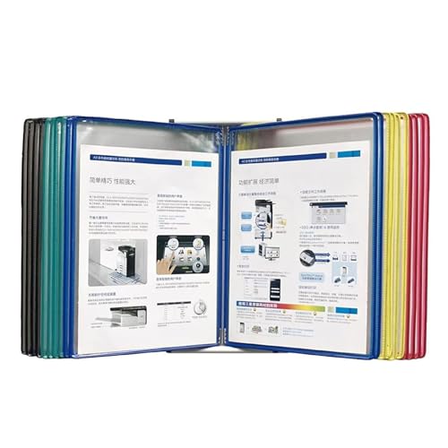 OLSDXAWQ, Wandmontierter Referenz-Organizer, 20 Präsentationsfächer, Letter-Format, Katalog-Präsentationsständer aus Metall, zur Präsentation und Aufbewahrung von A4-Dokumenten im Büro/zu Hause(Multi OLSDXAWQ, Wandmontierter Referenz-Organizer, 20 Präsentationsfächer, Letter-Format, Katalog-Präsentationsständer aus Metall, zur Präsentation und Aufbewahrung von A4-Dokumenten im Büro/zu Hause(Multi von OLSDXAWQ