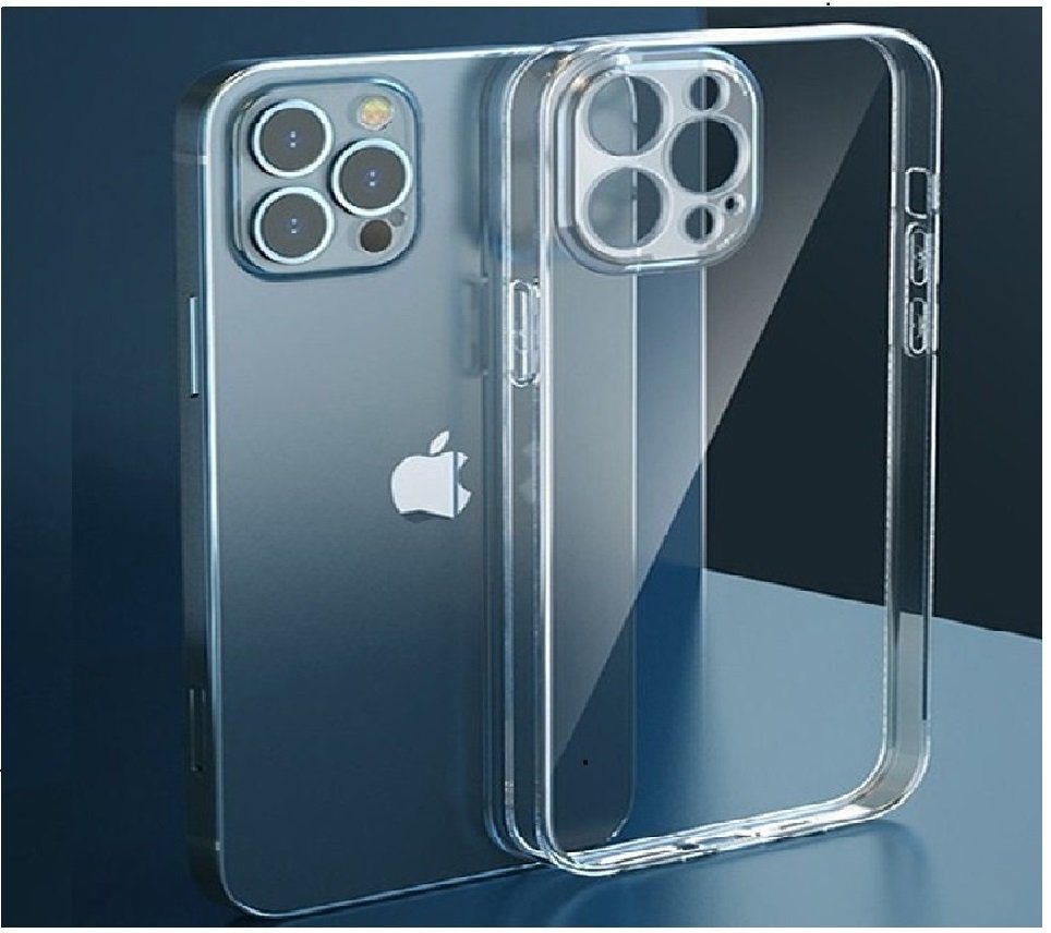 OLi Handyhülle Transparente Silikon Hülle für iPhone 13 Pro Max 6.7 mit Kamera Schutz 6,7 Zoll, Stoßfeste Cover, Case, Clear von OLi