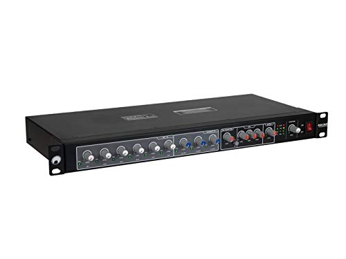 OMNITRONIC EM-312 Entertainment-Mixer | Mikrofon-Line-Mischer, 6 Monokanäle + 3 Stereokanäle von OMNITRONIC