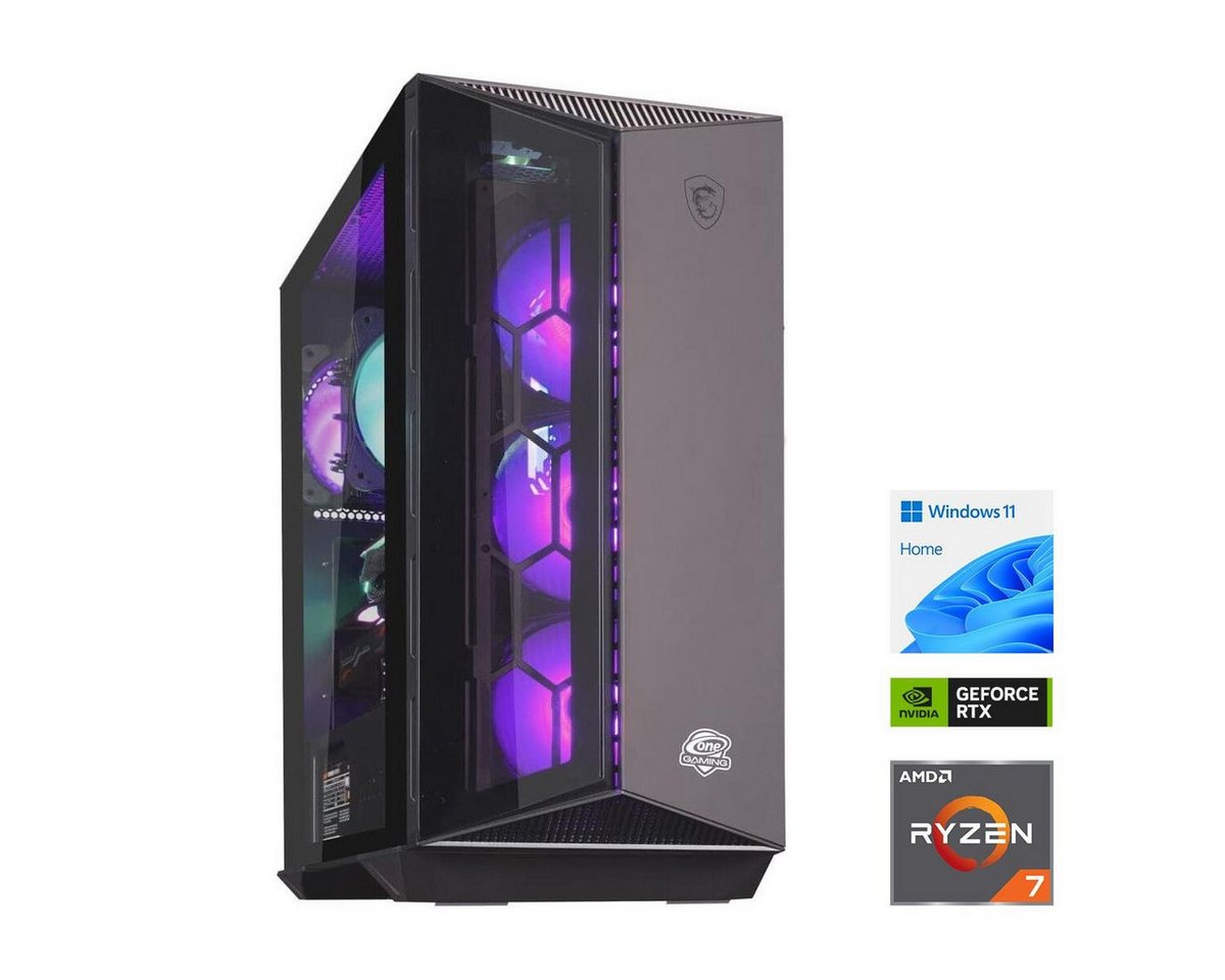 ONE GAMING MP PC 11 Gaming-PC (AMD Ryzen 7 5800X, GeForce RTX 4060, 1000 GB SSD, Wasserkühlung) von ONE GAMING