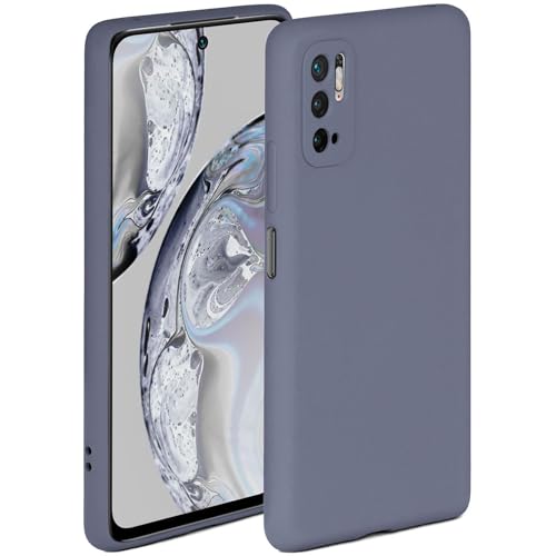 ONEFLOW Soft Case für Redmi Note 10 5G/Poco M3 Pro Hülle aus Silikon mit Kameraschutz, Silikonhülle mit erhöhtem Schutz fürs Display, Backcover Schutzhülle, weiche Handyhülle, Blau Grau von ONEFLOW