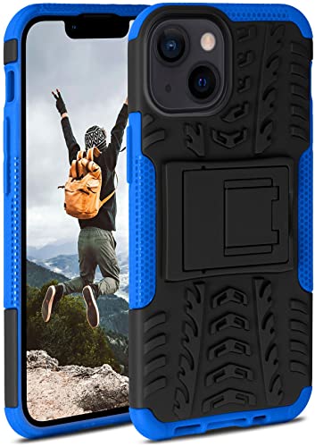 ONEFLOW Tank Case kompatibel mit Apple iPhone 13 Mini - Hülle Outdoor stoßfest, Handyhülle mit Ständer, Kamera- und Bildschirmschutz, Handy Hardcase Panzerhülle, Horizon - Blau von ONEFLOW