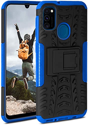 ONEFLOW Tank Case kompatibel mit Samsung Galaxy M30s - Hülle Outdoor stoßfest, Handyhülle mit Ständer, Kamera- und Bildschirmschutz, Handy Hardcase Panzerhülle, Horizon - Blau von ONEFLOW