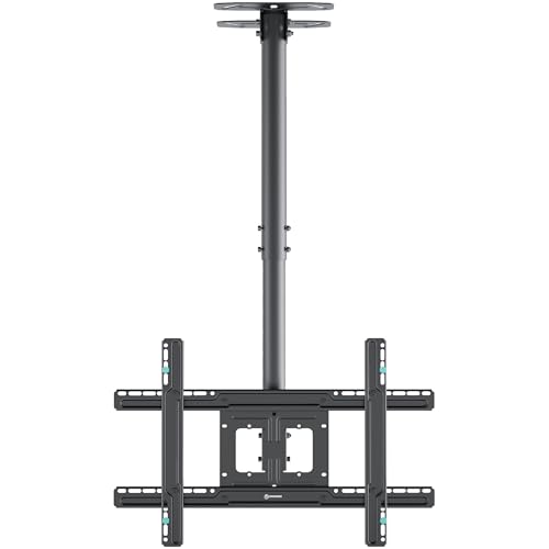 ONKRON TV Deckenhalterung für 32-80 Zoll Fernseher bis zu 68 kg, Lange Fernsehhalterung Decke schwenkbar, neigbar VESA 100x100-600x400, Wand & Decken TV Halterung höhenverstellbar Schwarz N2L-B ONKRON TV Deckenhalterung für 32-80 Zoll Fernseher bis zu 68 kg, Lange Fernsehhalterung Decke schwenkbar, neigbar VESA 100x100-600x400, Wand & Decken TV Halterung höhenverstellbar Schwarz N2L-B von ONKRON