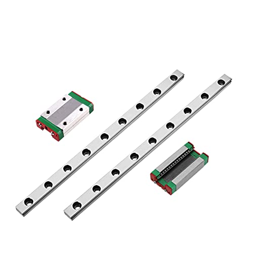 ONLISUM MGN9H 350mm 2 Stücke Mini Linearführung mit 2 Stück MGN9H Lagerkissen Blöcke für DIY 3D Drucker und CNC-Maschine Fräsmaschinen von ONLISUM