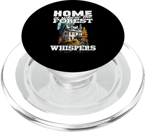 HOME IS WHERE FOREST WHISPERS netzunabhängige Nachhaltigkeit Solar PopSockets PopGrip für MagSafe von OORT 33 production