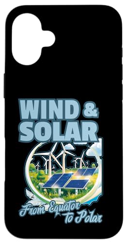 Hülle für iPhone 16 Plus WIND & SOLAR from Equator to Polar clean energy global warming von OORT 33 production