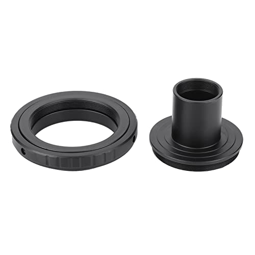 Mikroskop-Okular-Adapterring, Kamera-Mikroskop-Adapterring, Mikroskop-T-Adapter, Schwarze Aluminiumlegierung, 23,2 Mm, für AI-Halterungen, Spiegelreflexkamera von OPPWONG