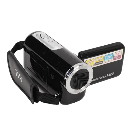 OPPWONG Videokamera, Camcorder, Videokamera, Camcorder mit 6-fachem Digitalzoom, 16 MP, 1080P für Reisen von OPPWONG