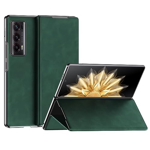 Smartphone-Klapphülle Leder kompatibel mit Huawei Honor Magic V2 Hülle, mit Magnetverschluss, Ständer, Klappdeckel, Scharnierschutz, schlanke Passform, sturz- und kratzfeste Hülle for Huawei Honor Mag von OQQPXIUY