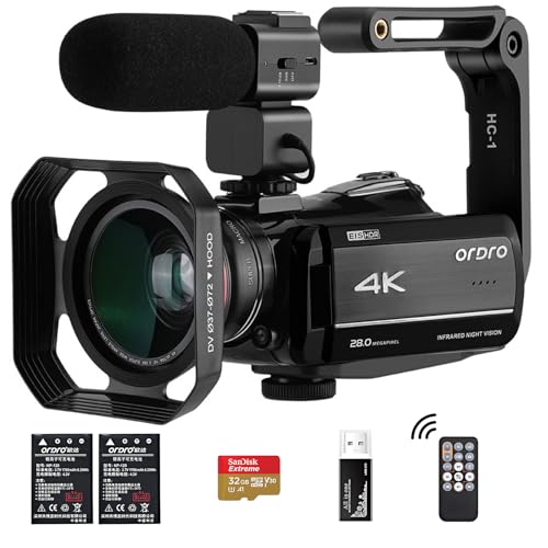 ORDRO 4K Camcorder Vlogging Camera for YouTube AZ30 UHD Video Camera von ORDRO