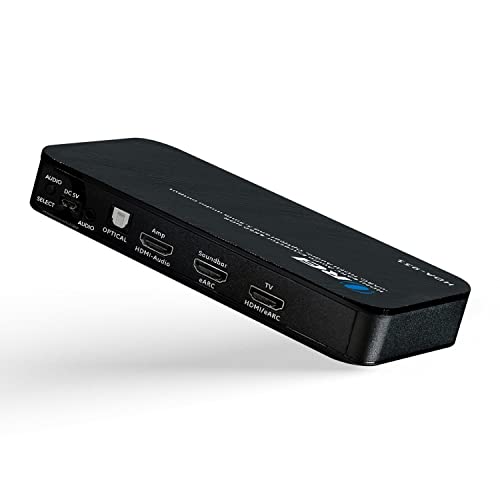 OREI 4K @ 60Hz eARC Audio-Extraktor für Nicht-eARC-Fernseher | HDMI 2.0 HDCP 2.2 Dolby Digital/DTS und Atmos, CEC und HDR10 Unterstützung (HDA-931) von OREI