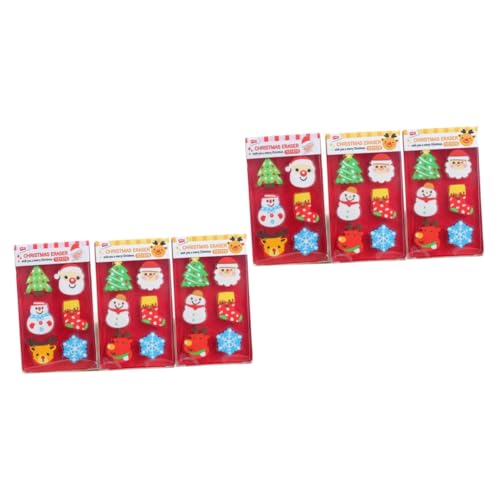 ORFOFE 36 Stk Radiergummis Cartoon-Bleistift-Radierer Weihnachtskarikatur Radiergummi party für kinder weihnachts radiergummi Weihnachtsstifte Weihnachtsgeschenke für Kinder von ORFOFE