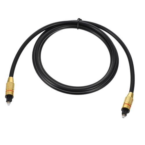 OSALADI 1 Stk Audioleitung Audio-Adapter Kabel Soundbar für Heimkino optischer Ton fiber optic cable optical audio cable Audiozubehör Legierung Black von OSALADI