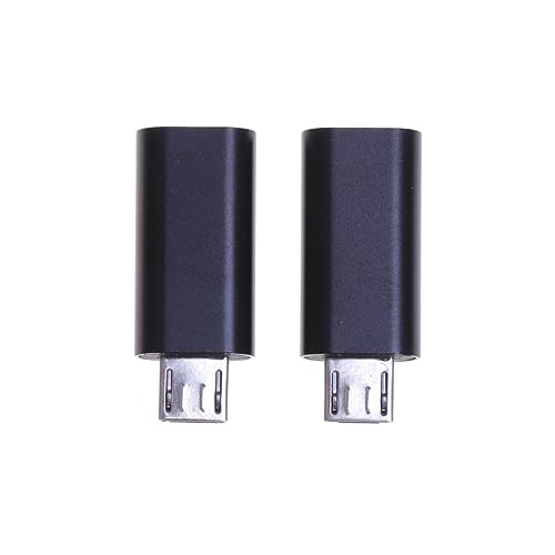 OSALADI 2 Stk USB kabel adapter Ultra kompakter Konverter USB-Konvertierungskonverter Ladekonverter Verbinder dsl-kabel Ladegerät-Adapter 8-poliges weibliches Kabel zum Adapter Black von OSALADI