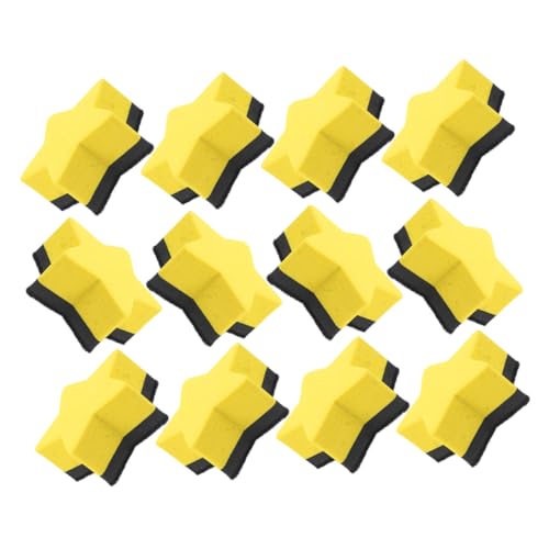 OSALADI 20 Stück Pentagramm-radiergummi Tragbarer Trockenlöscher Radiergummis Für Weiße Tafeln Tafelradierer Für Trockene Radiergummis Whiteboard-radierer Yellow Filzstoff OSALADI 20 Stück Pentagramm-radiergummi Tragbarer Trockenlöscher Radiergummis Für Weiße Tafeln Tafelradierer Für Trockene Radiergummis Whiteboard-radierer Yellow Filzstoff von OSALADI