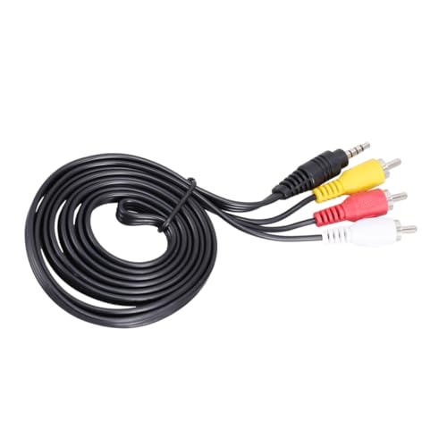 OSALADI 3 Camcorder-Kabel satelitkabel satkabel anschlussleitung Ersatzkabel Kabeltabletten 6-Fuß-Camcorderkabel digitales Audio-Video-Kabel Camcorder-Adapterkabel Video-Audio-Kabel Black von OSALADI