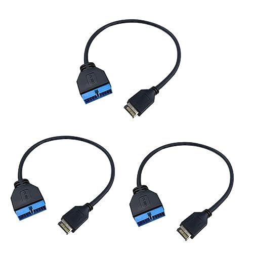 OSALADI 3 Stück 20 USB-Adapter USB-verlängerungskabel USB-frontpanel-Adapter USB Festplattenadapter Überbrückungsdrähte Header-verlängerungskabel Mainboard Verlängerungskabel Jumper Extern von OSALADI