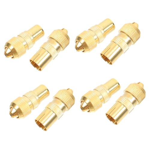 OSALADI 8 Teiliger TV Kabeladapter Stecker Für Verbesserten Signalempfang Antennenkabel Verbinder Adapter Für Satelliten TV Kabel Für Kabelfernsehen Radio Und Antenne von OSALADI