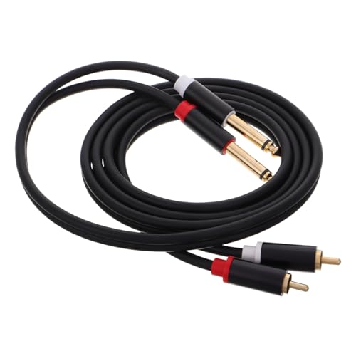 OSALADI Audio Kabel Gold Plated RCA Zu Klinke Hochwertiges Musik Und Instrumentenkabel Für Mischpulte Lautsprecher Und Tonstudios Aluminiumgehäuse Mit Abschirmung von OSALADI