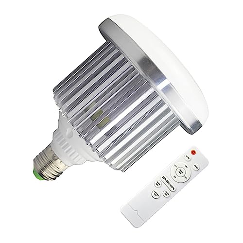 OSALADI LED Fill Light Bulb E27 95W Mit Fernbedienung Einstellbare Farbtemperatur Für Makeup Videoaufnahmen Und Streaming Perfekt Für Smartphone Fotografie Und Beleuchtung von OSALADI