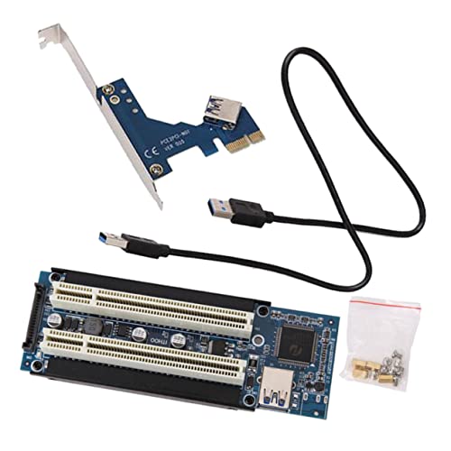 OSALADI Riser-Karte Computerkabel Verbindet Pci-erweiterungsadapter Pci-Riser Dual-Netzwerk-pcie Pci-e-Riser Pcie Zu USB Riser Computeradapter Pci-e-adapterkarte Black Leiterplatte von OSALADI