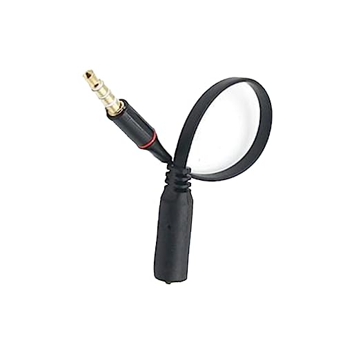 OSALADI handykabel klinken adapter Verlängerung für Kopfhörer Audio-Adapter klinkenadapter Stereo-Adapterkabel Verlängerung der Kopfhörerbuchse Telefon Charms Verlängerungskabel Black von OSALADI