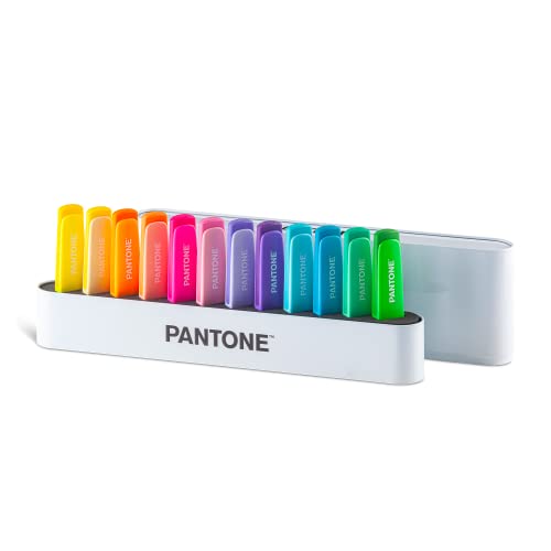 OSAMA Pantone Desk Set – 12 Textmarker in verschiedenen Farben: 6 Pastel + 6 Neonfarben, PT 84010410 von OSAMA