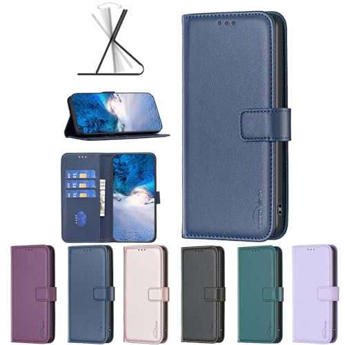 OSNCG Handyhülle für Oppo A98 5G Hülle Kompatibel mit Oppo A98 5G Hülle Case Handyhülle Schutzhülle [PU-Leder+Silikon Innenschale] YXBF17-blue von OSNCG