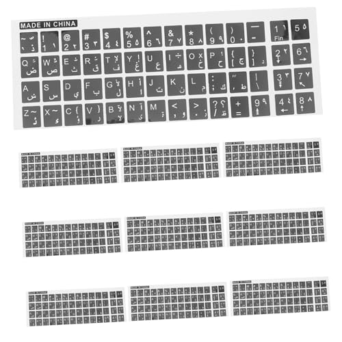 OSOLADY 10 Blätter Tastaturaufkleber Computer zubehör Buchstaben Aufkleber Klaviatur Aufkleber für Tastaturbuchstaben Abziehbilder für Computertastaturen Computer-Laptop-Tastatur-Aufkleber von OSOLADY