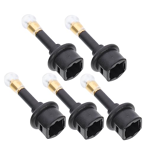 OSOLADY 5St Glasfaseranschluss optisch zu optisch bis 3 optischer Audioanschluss Adapter Glasfaser auf 3,5 mm Klinke Buchse auf Mini-Audio-Stecker Buchse auf 3,5-mm-Stecker PVC von OSOLADY