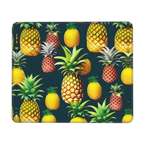 Tropische Früchte Ananas Multi-Größe Gummischloss Rand Mauspad (horizontal) Büro Mauspad geeignet für Laptops zu Hause, etc. von OTBEHUWJ