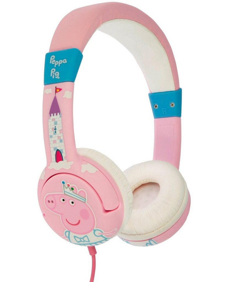 OTL Technologies Peppa Pig Princess Kinder-Kopfhörer Headset (Faltbar,Lautstärkenbeschränkung,On-Ear, Kabelgebunden, Faltbar, Lautstärkenbeschränkung, On-Ear, Motiv: Peppa Wutz) von OTL Technologies