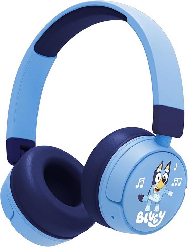 OTL BL1076 Bluey Wireless Kids Headphones – Blau Kinder-Kopfhörer (inkl. AUX-Splitter Kabel) von OTL