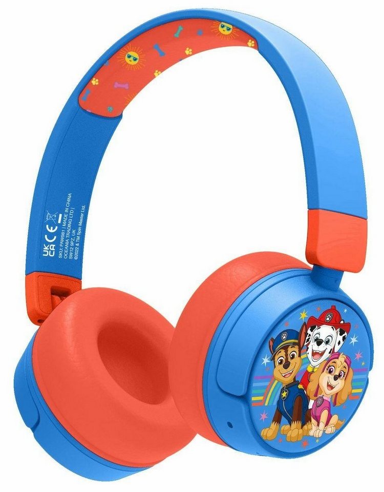 OTL Paw Patrol Bluetooth Kinder Kopfhörer Bluetooth-Kopfhörer (Bluetooth, 3,5-mm-Audio-Sharing-Kabel im Lieferumfang enthalten) von OTL