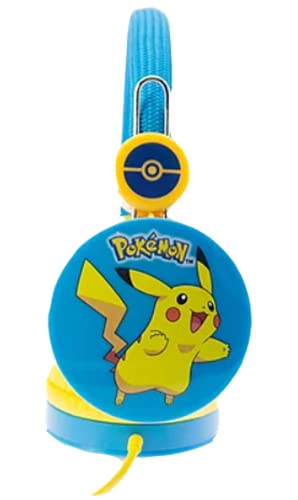 OTL Technologies Pikachu Blue Kids Headphones with Limited Volume for Kids Ages 3-7 von OTL