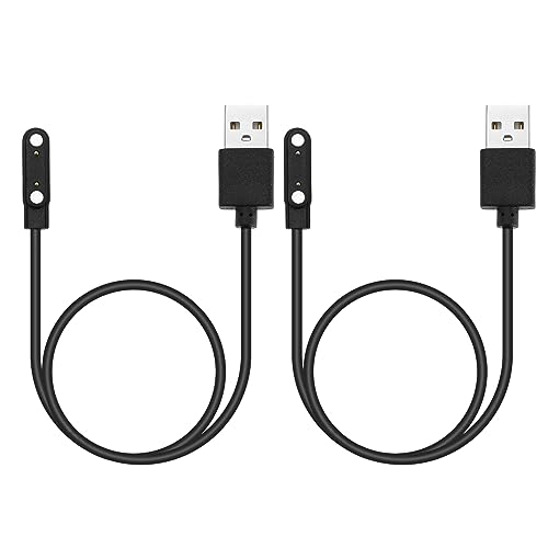 2-teilig USB Ladekabel Kompatibel mit XPLORA XGO2 Ersatz Ladegerät Dockingstation Adapter Smartwatch Zubehör 60 cm Länge Schwarz von OTOTEC