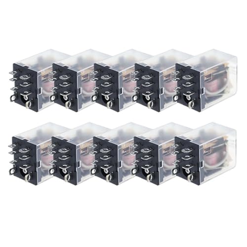 Ersatzteile 10PCS of AC/DC 12V 24V 36V 48V 110V 220V 380V coil power relay ly2nj DPDT 8 pin hh62p JQX-13 frosted thick shel(DC,12V) von OTRYVBEHY