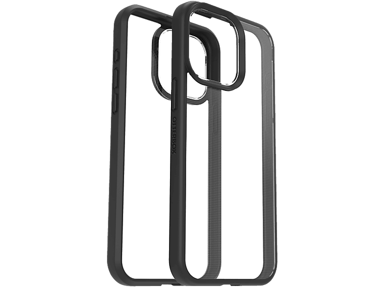 OTTERBOX React, Backcover, Apple, iPhone 15 Pro Max, Transparent/Schwarz von OTTERBOX