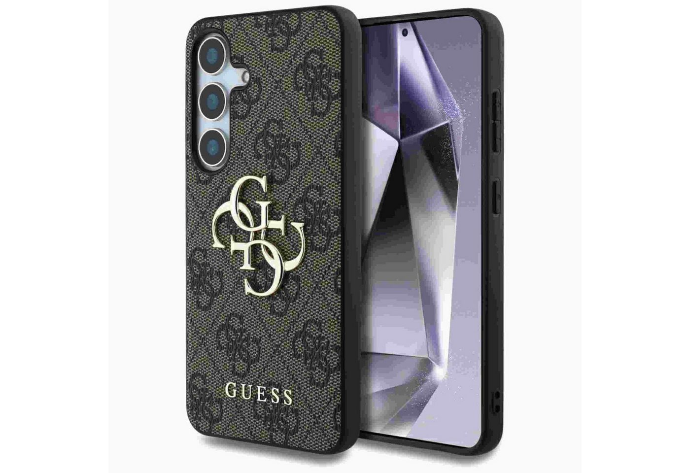 Guess Smartphone-Hülle Guess Samsung Galaxy S25 Schutzhülle Cover Big 4G Logo Classic Braun von OTTO