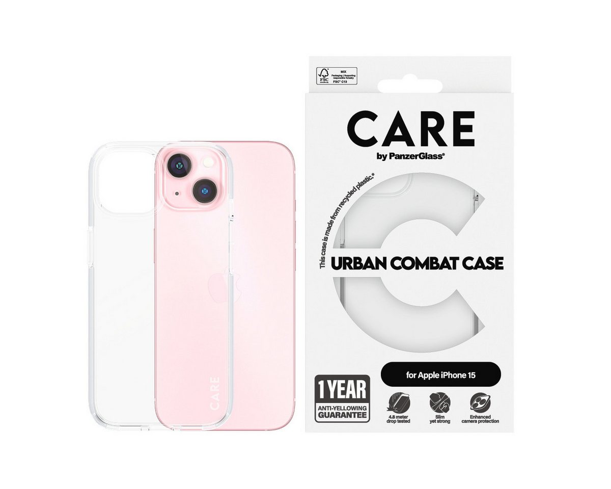 CARE by PanzerGlass Handyhülle Urban Combat Case für Apple iPhone 15, Backcover, Schutzhülle, Handyschutzhülle, Case, Schutzcase, stoßfest von CARE by PanzerGlass