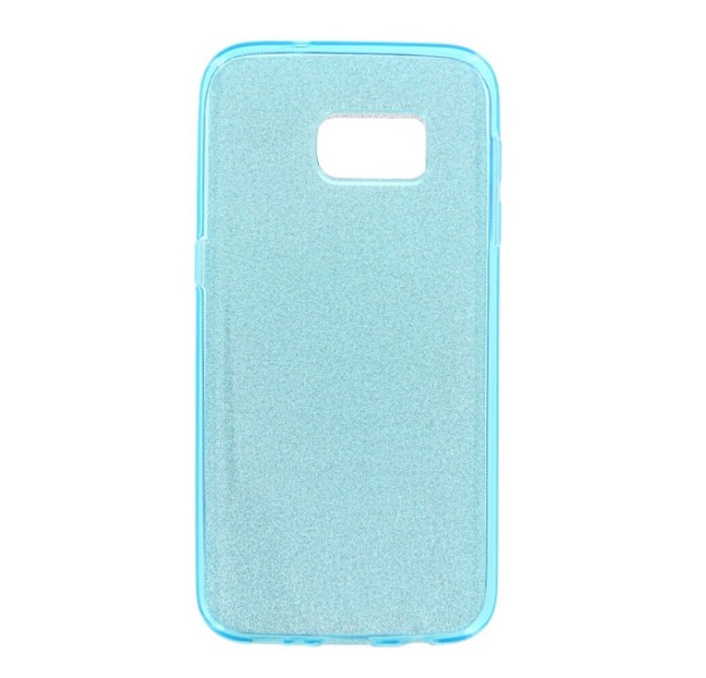 Handytasche TPU Handyhülle für Samsung Galaxy S7 Blau Glitter Schutz Tasche (Bumper) von OTTO