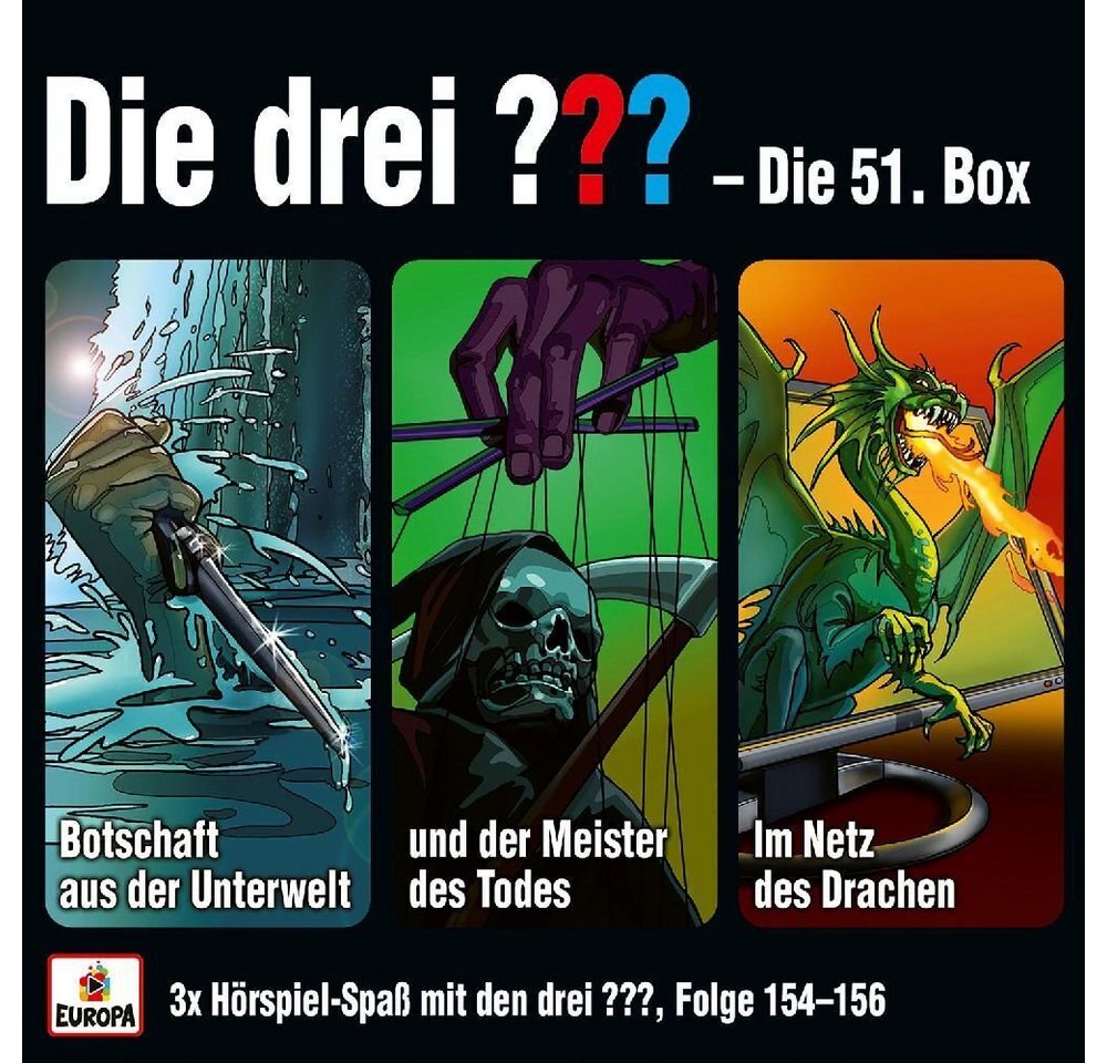 Hörspiel Die drei ??? Box 51 (Folgen 154 - 156) von OTTO