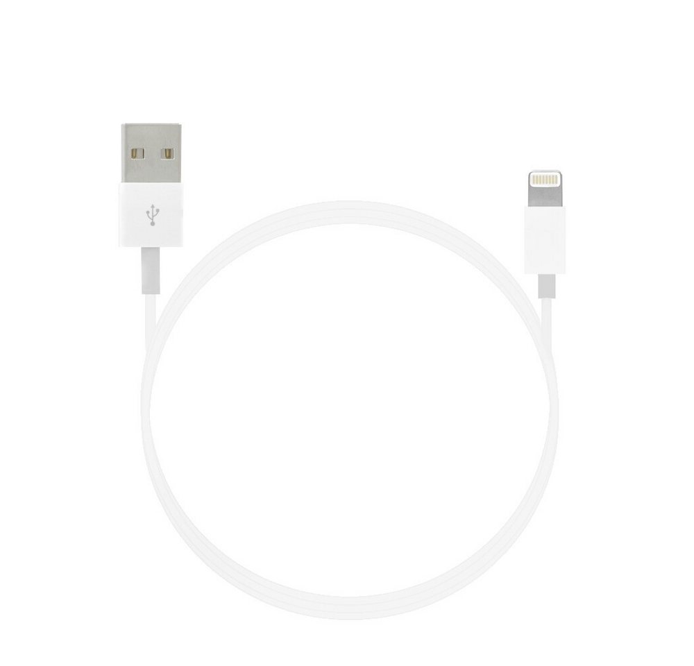 Apple Lightning USB Datenkabel 2m MD819 Power Adapter Netzteil Stecker Smartphone-Ladegerät (USB-Kabel, 1-tlg) von OTTO