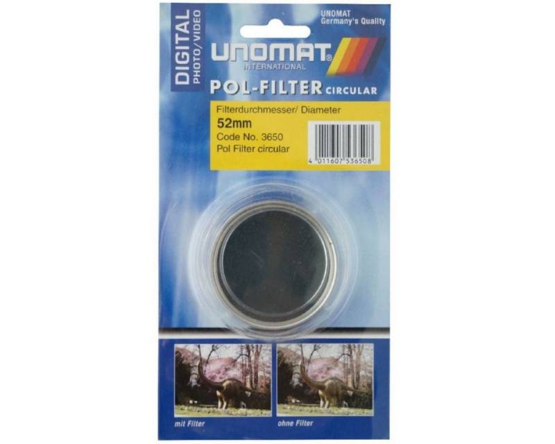 Polarisations-Filter 52mm Pol-Filter circular Objektivzubehör (Pol-Filter Digital, für kräftige Farben HTMC Vergütung, für Kamera etc) von OTTO