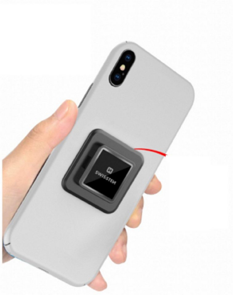 SWISSTEN Easy Lock Adapter Starker 3M-Kleber für Smartphone-Befestigung Handy-Halterung von SWISSTEN