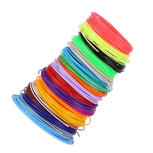 PCL-Filament 2,5 Mm Nachfüllungen I 20 × 16 × 5 20 Farben 1,75 Mm PCL-Filament-Nachfüllungen für Drucker, Druckstift, Niedrige Temperatur von OUCRIY